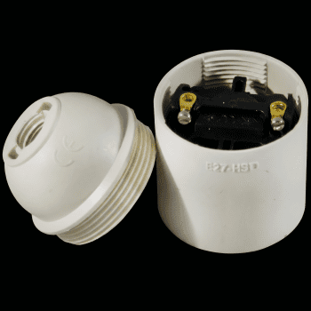 Douille lisse E27 bornes à vis