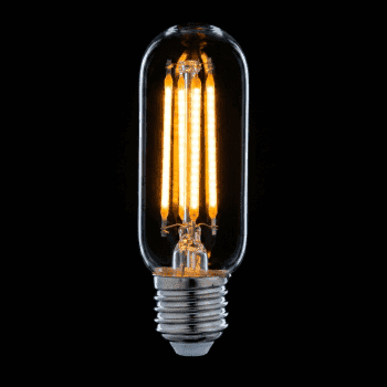 Ampoules LED Filament Claire Tubulaire - E27 / 4W / 470lm / 2700K / E (x2pcs)