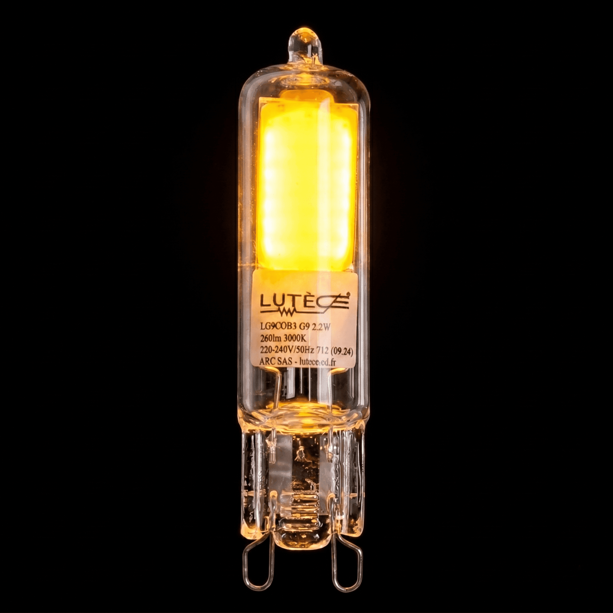 Ampoule LED COB capsule G9 / 2W / 250lm / 3000K (x2 pcs)
