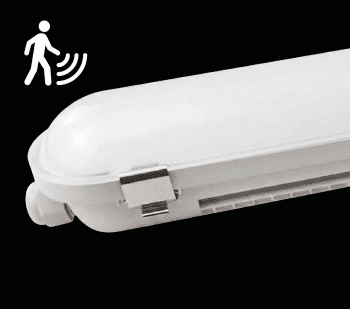 Réglette LED - détecteur HF - Traversant - 24-40W / 2880-4800lm / 1200mm / IP65 / 3CCT