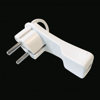 Fiche électrique mâle latérale plat 16A(2P+T) - NF