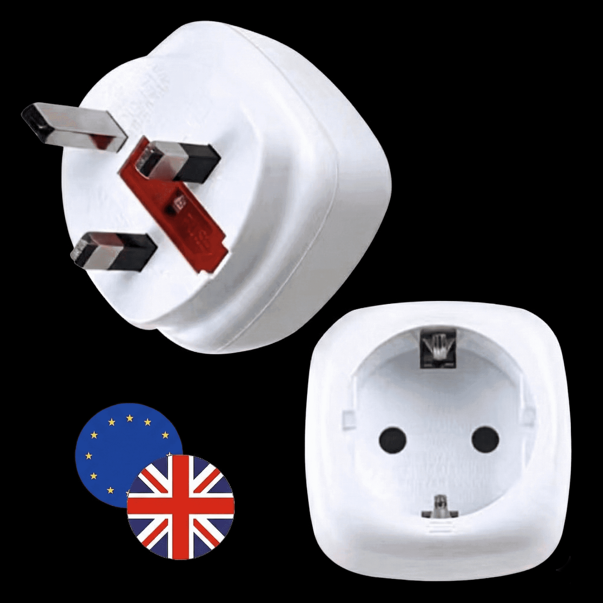 Adaptateur de voyage Europe vers UK avec terre