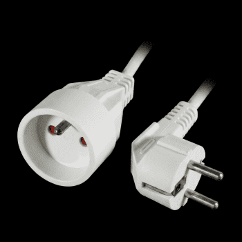 Rallonge électrique 16A(2P+T) 2m / 3G1.0mm²