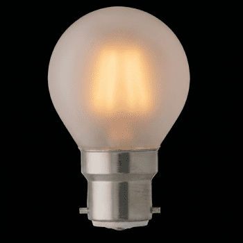 Ampoules LED Filament Dépolie Sphérique - B22 / 4W / 470lm / 2700K / E (x2pcs)