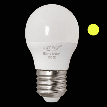 Ampoules LED Sphérique - E27 / 3,4W / 470lm / 3000K / D (x2pcs)