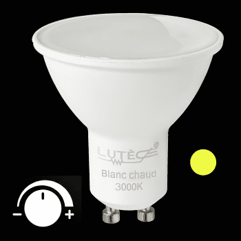 Ampoules LED Spot Dimmable - GU10 / 6W / 540lm / 3000K / F (x2pcs)