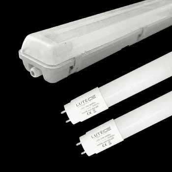 Réglette double Tubes LED traversant 2x18W / 3780lm / 1200mm / 6500K / IP65