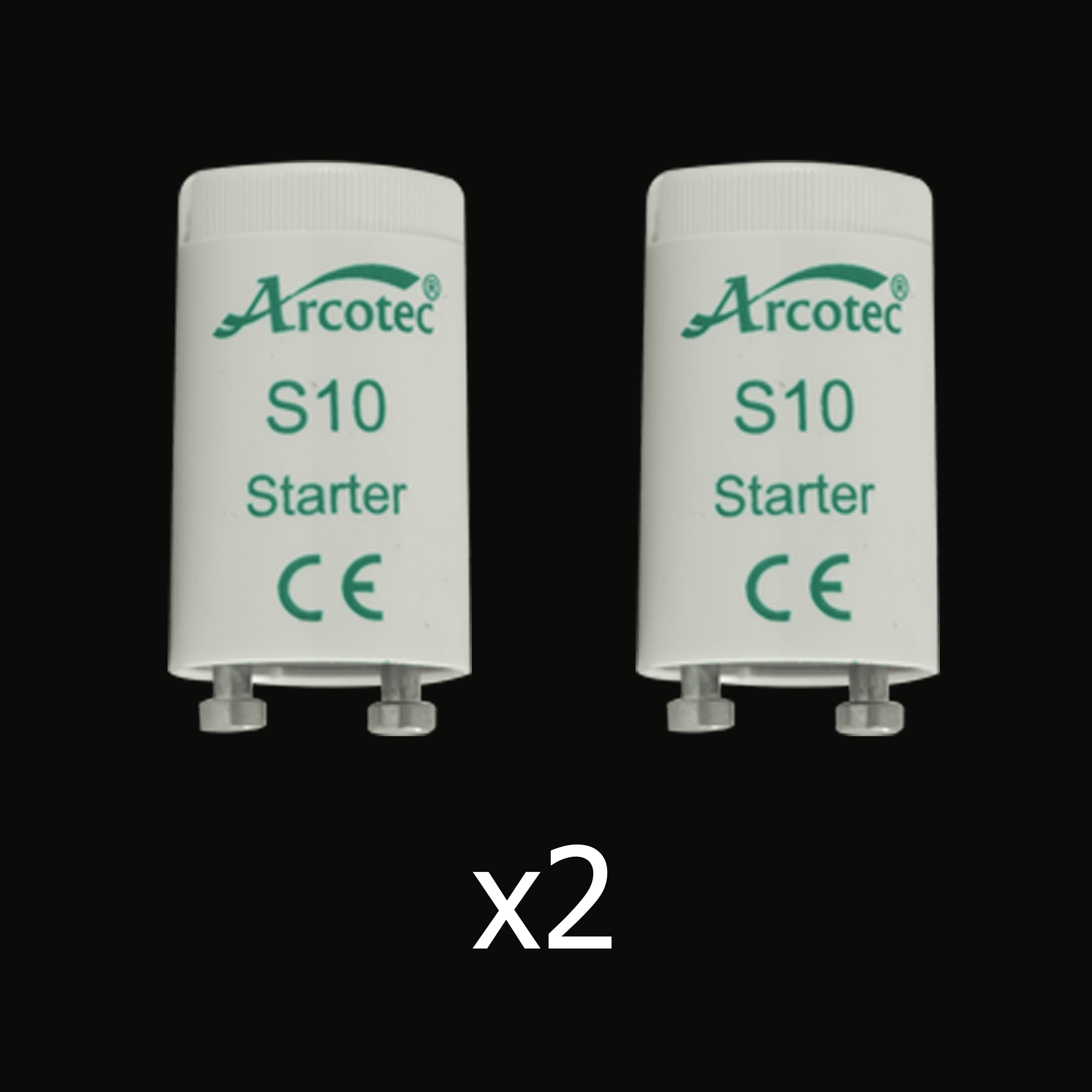 Starters Tube Fluo S10 (x2) : 220-240V 4-65W SINGLE